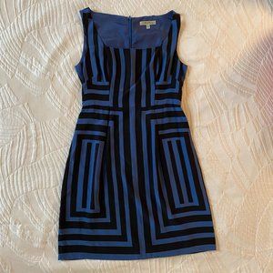 Graphic silk dress
